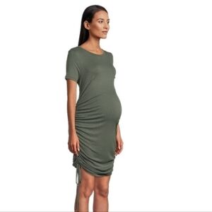 Destination Maternity Ruched Bodycon Dress Short Sleeve | Thyme